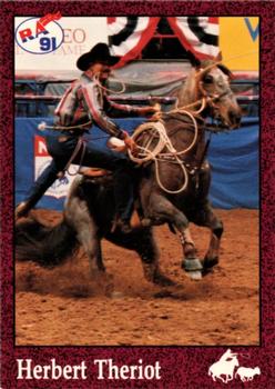 1991 Rodeo America Set B #63 Herbert Theriot Front